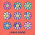 Life is Good Toddler SS Crusher Tie Dye Smile Daisy Tee MANGO