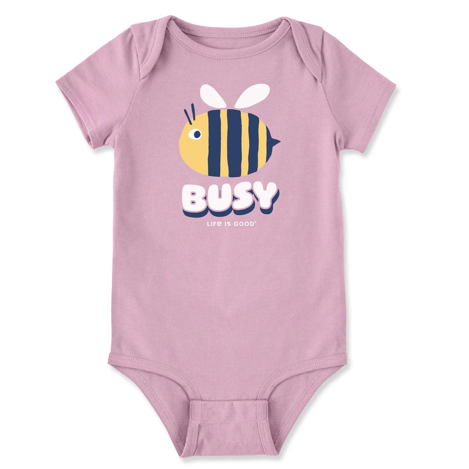 Life is Good Baby Bodysuit LIG Busy Bee VIOLET PURPLE