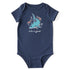 Life is Good Baby Bodysuit LIG Cool Shark DARKEST BLUE