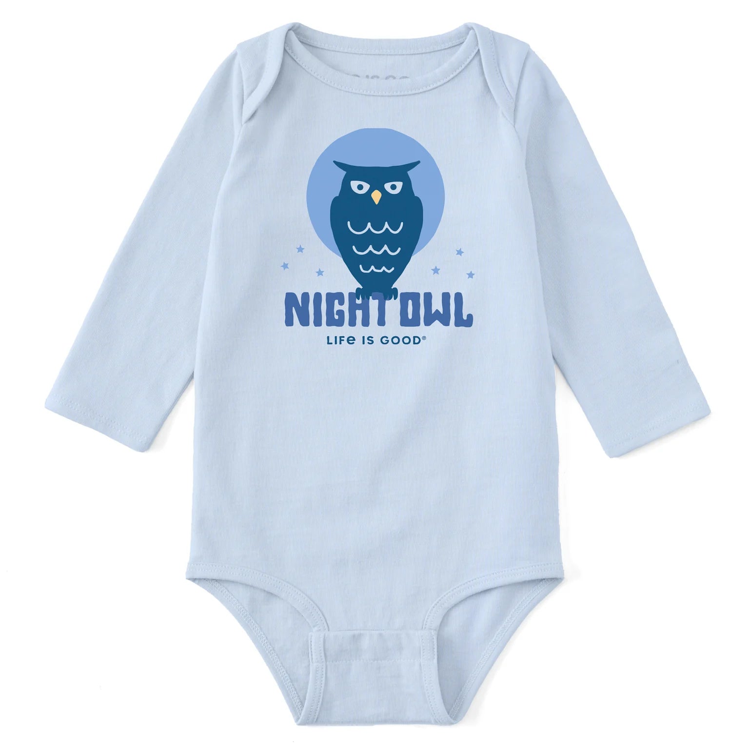 Life Is Good Baby LS Crusher Night Owl GLACIER BLUE