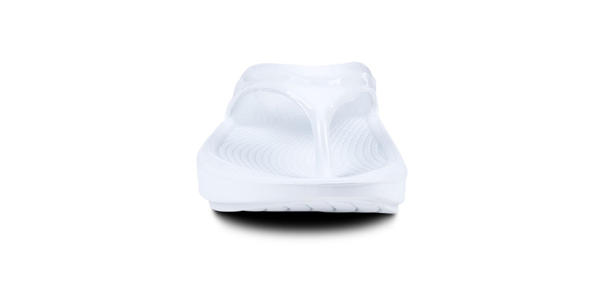 OOFOS W OOlala Thong Sandal WHITE