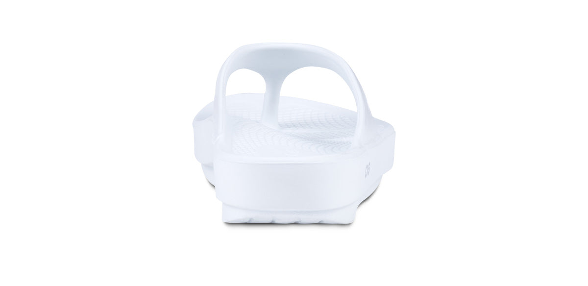 OOFOS W OOlala Thong Sandal WHITE