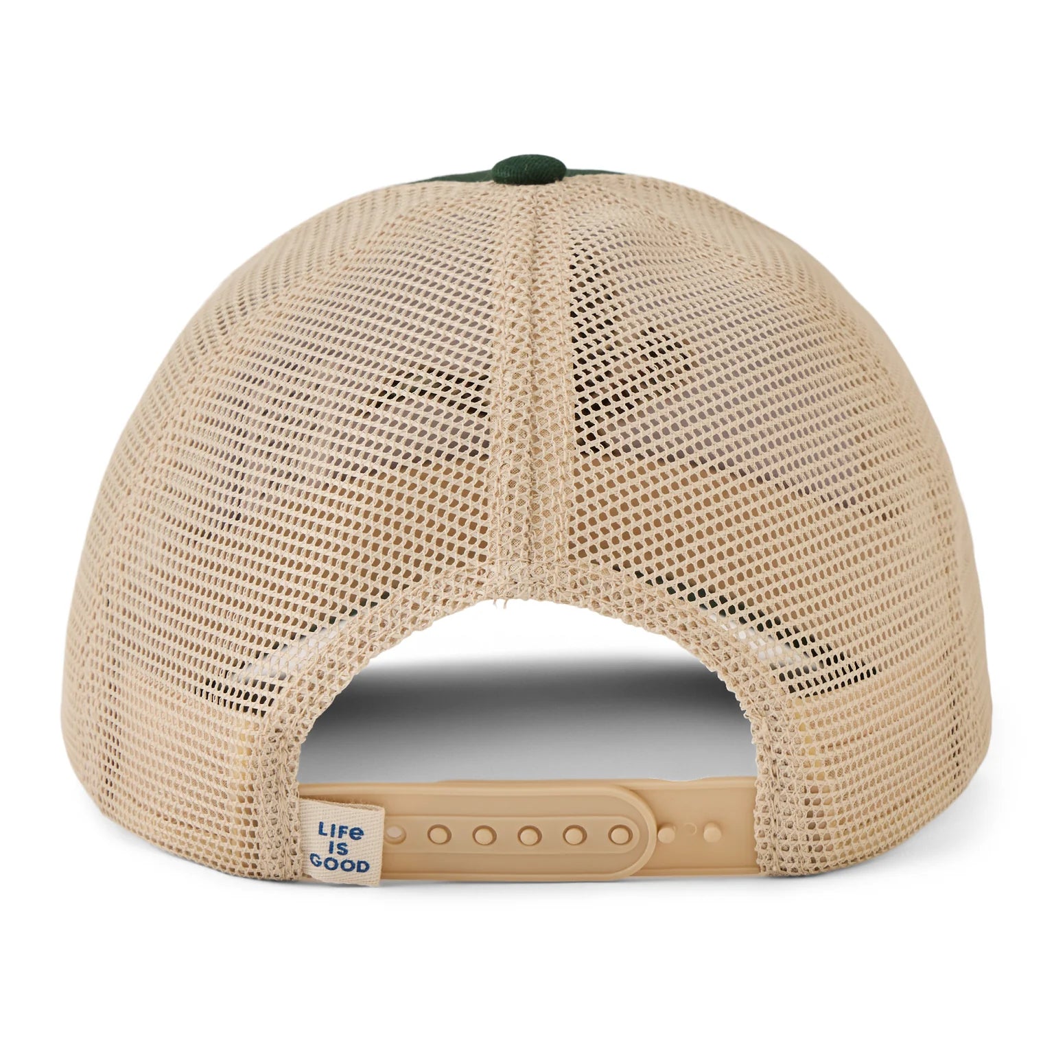 Life is Good Flying Mallard Trucker Hat TREELINE GREEN
