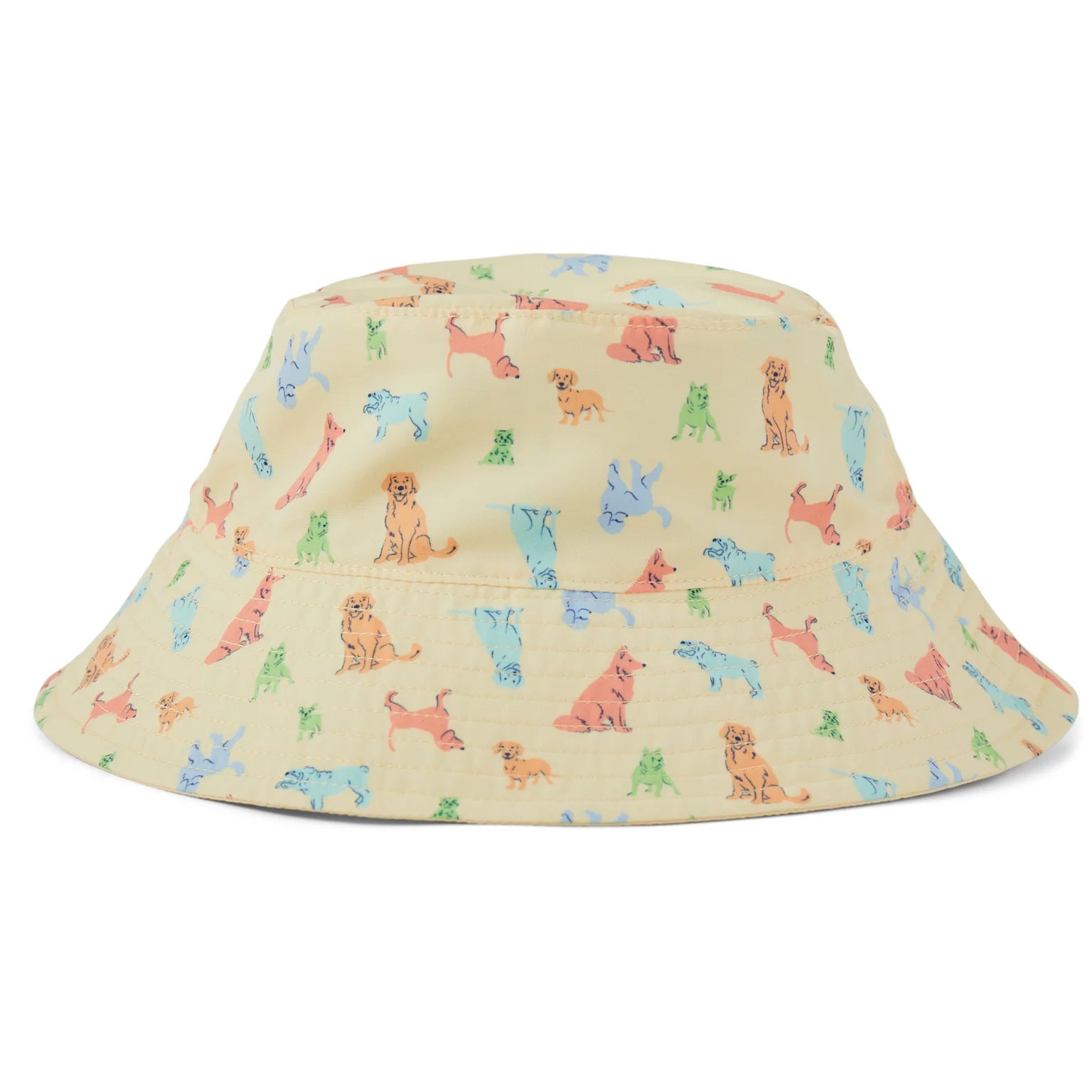 Life is Good Baby Made in the Shade Hat Playful Dogs SANDY YELLOW