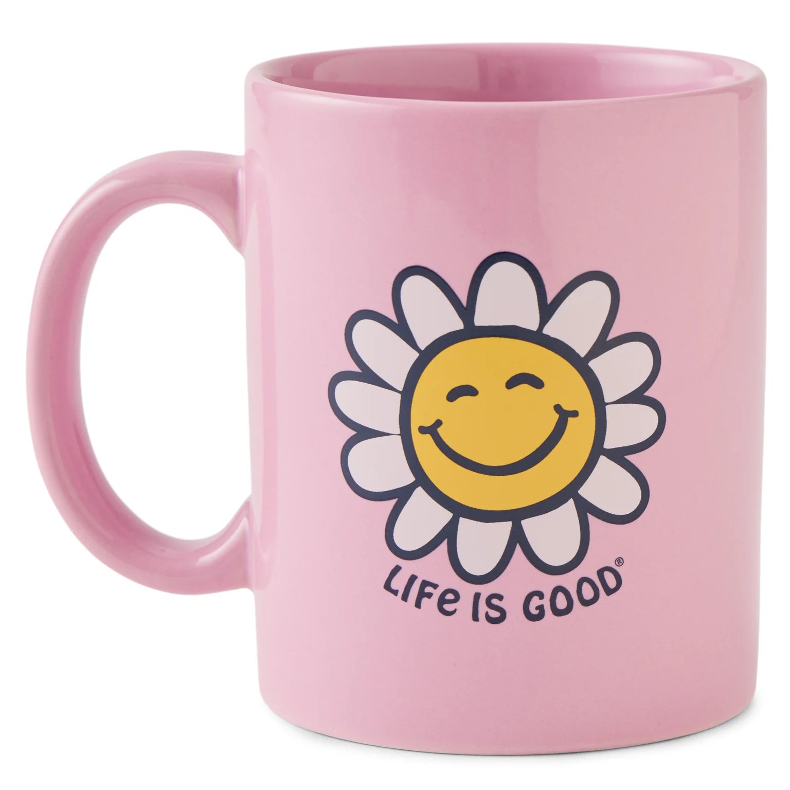 Life is Good Jake's Mug Happy Smile Daisy VIOLET PURPLE