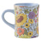 Life is Good Diner Mug Sunshine Floral GLACIER BLUE