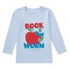 Life is Good Toddler LS Crusher Book Worm GLACIER BLUE