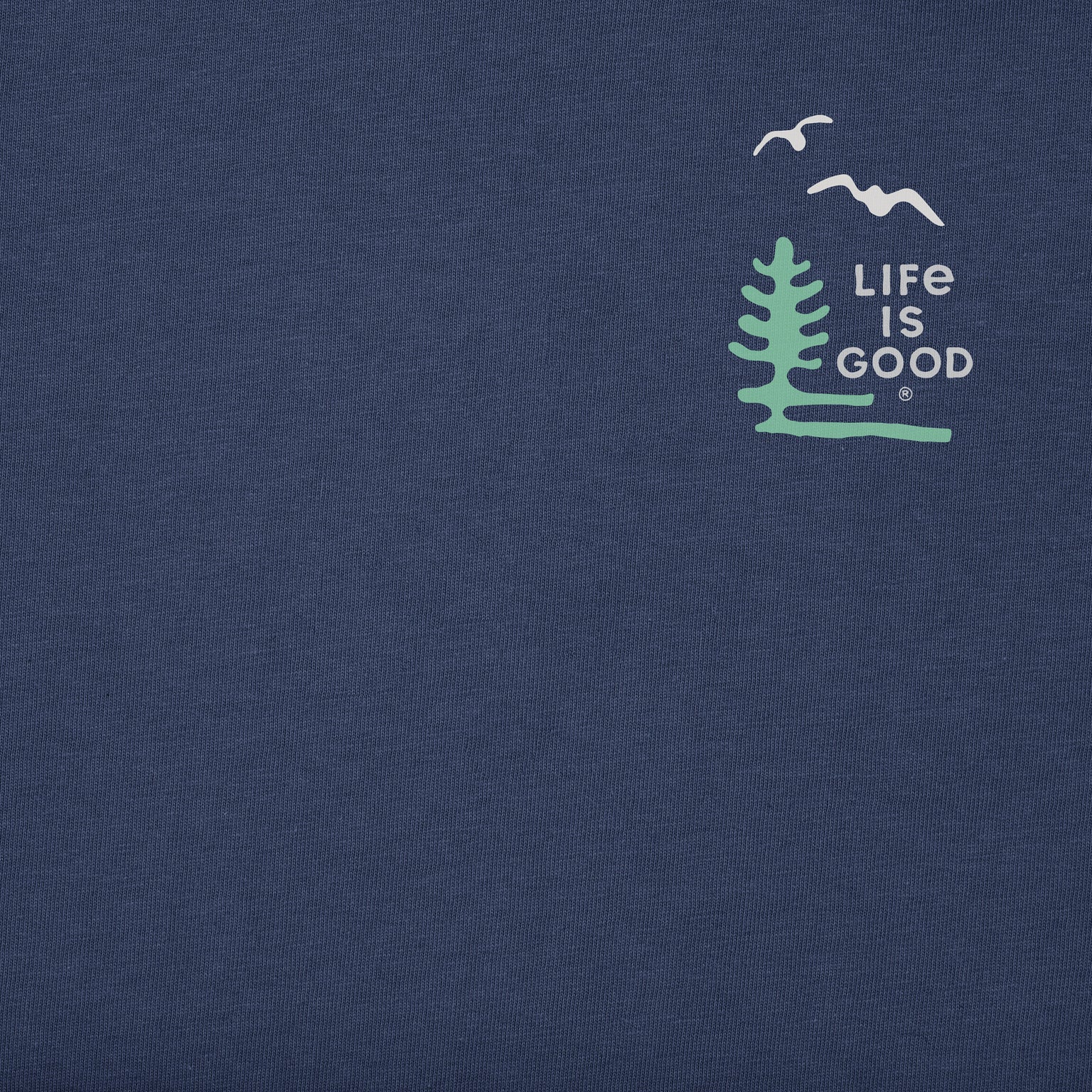 Life Is Good W SS Crusher Boxy Tee America DK BLUE