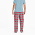 Life is Good M Sleep Pant Holiday Plaid ADIRONDACK RED