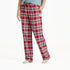 Life is Good W Sleep Pant Holiday Plaid ADIRONDACK RED