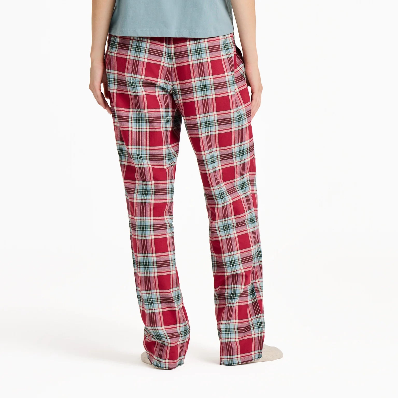 Life is Good W Sleep Pant Holiday Plaid ADIRONDACK RED