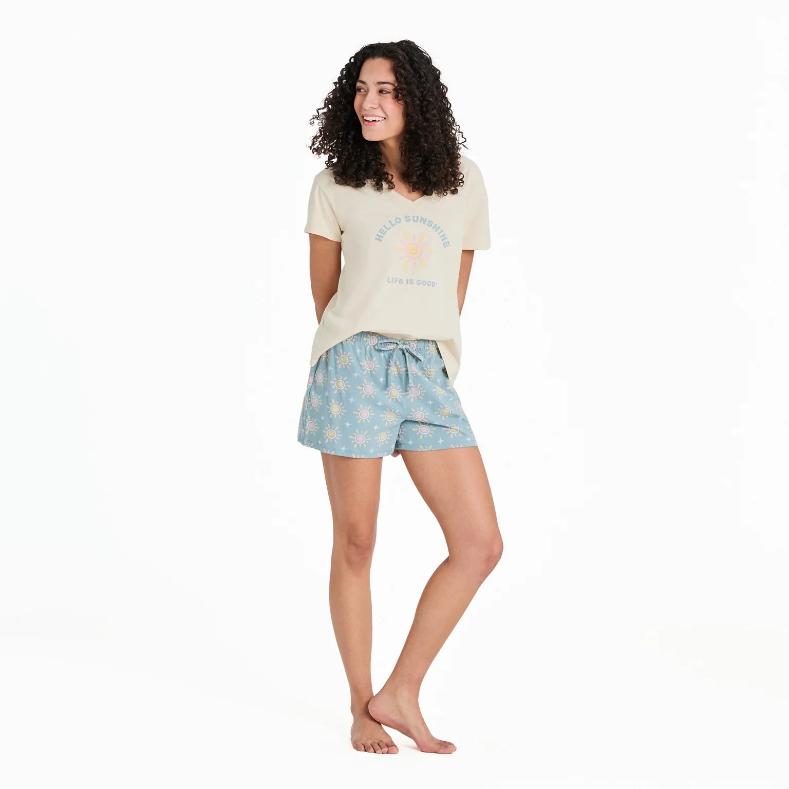 Life Is Good W Snuggle Up Short Sunshine SMOKE BLUE