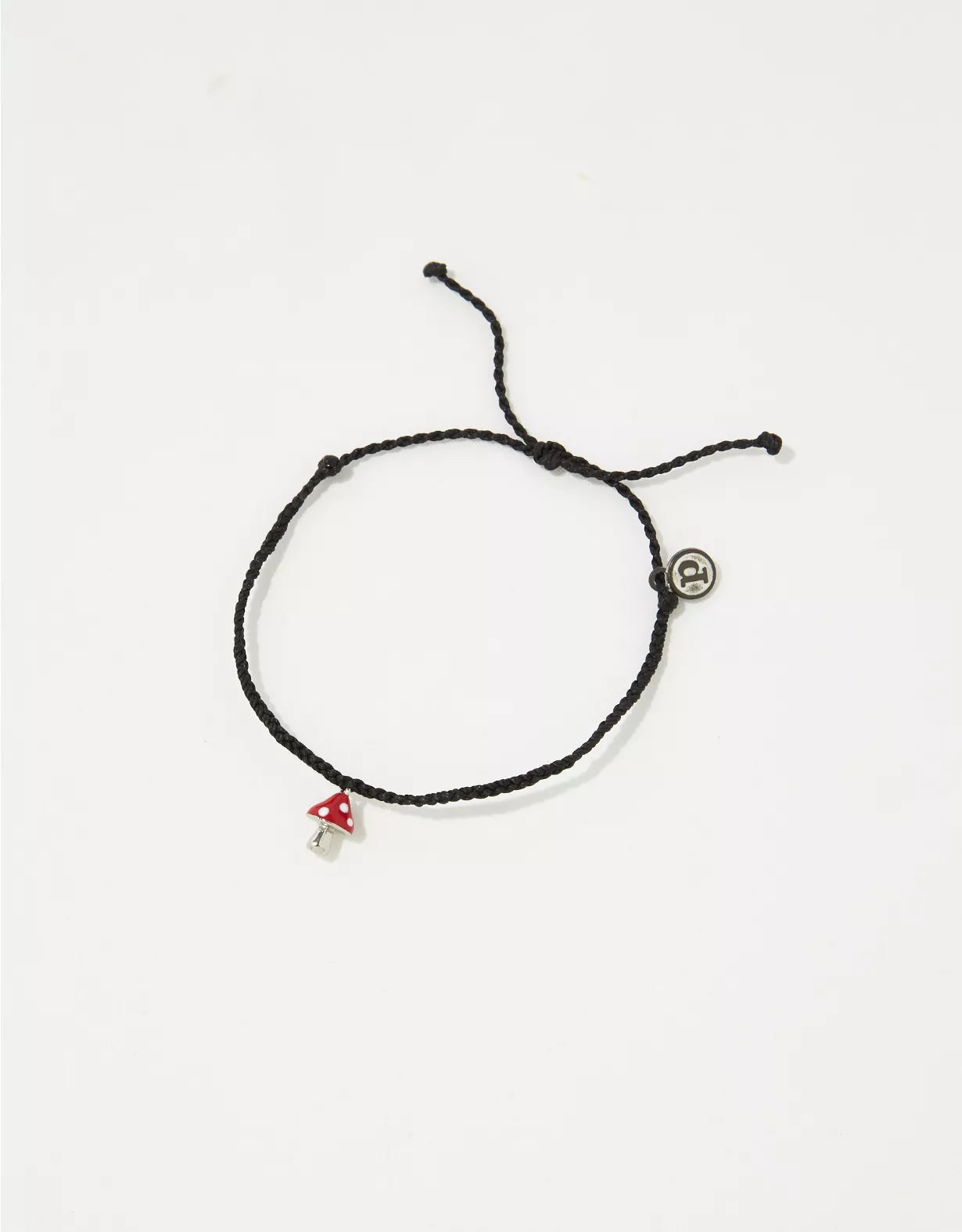Pura Vida Mushroom Charm Bracelet BLACK