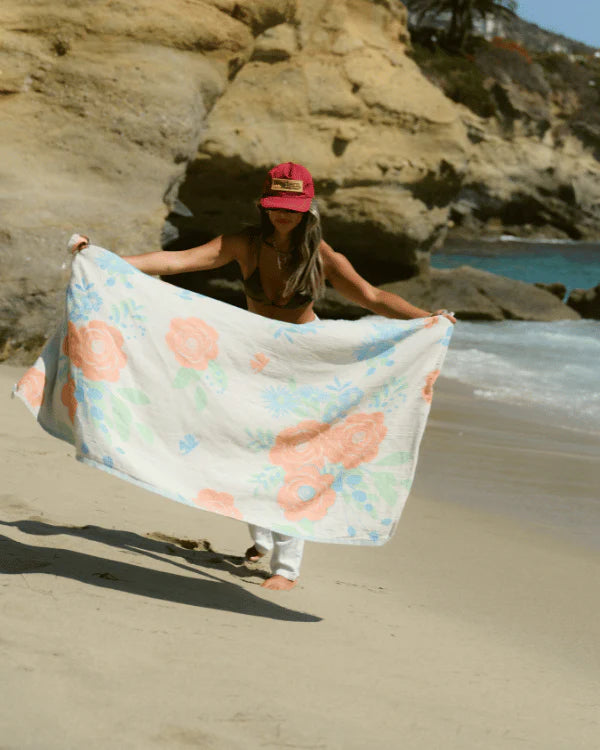Sand Cloud Botanical Beach Towel  NATURAL - REG