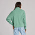 Life Is Good W French Terry Boxy 1/4 Zip GRANITE GREEN