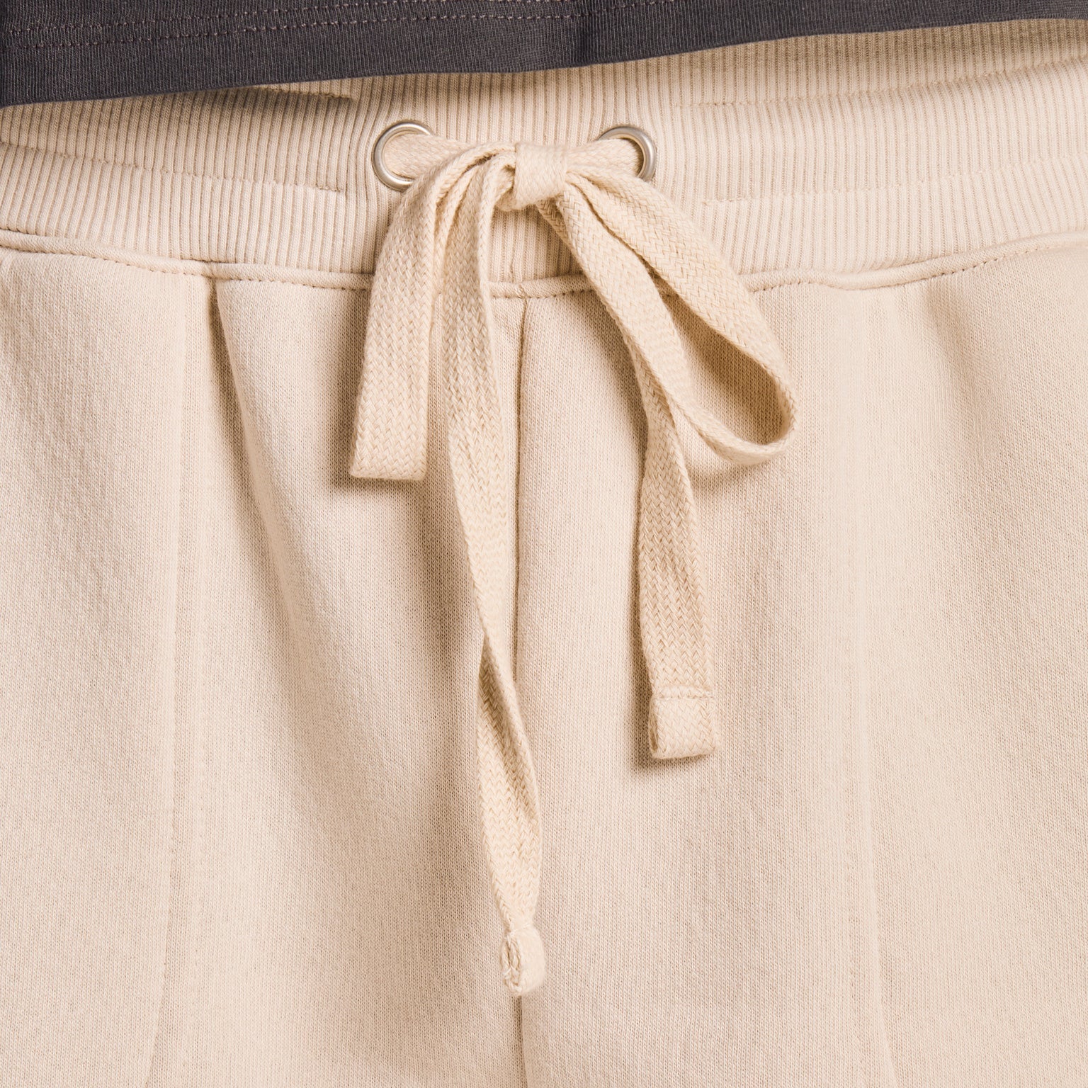 Life is Good W Good Vibes Fleece Short BIRCH WHITE