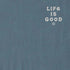 Life Is Good M SS Crusher Jake Funguy Tee SLATE BLUE