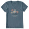 Life is Good W SS Crusher Wildly Grateful Vee SLATE BLUE