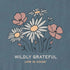 Life is Good W SS Crusher Wildly Grateful Vee SLATE BLUE