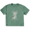 Life Is Good W SS Crusher Boxy Tee Howdy Y'all GRANITE GREEN