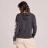 Life is Good W LS Crusher Boxy Row of Wildflowers Hoodie FADED BLACK