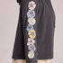 Life is Good W LS Crusher Boxy Row of Wildflowers Hoodie FADED BLACK