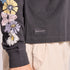 Life is Good W LS Crusher Boxy Row of Wildflowers Hoodie FADED BLACK