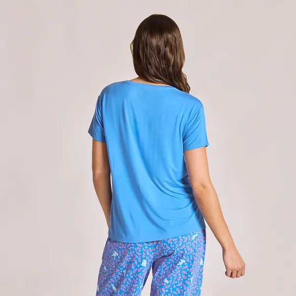Life Is Good W Sleep Tee Nature Heals ATHLETIC  BLUE
