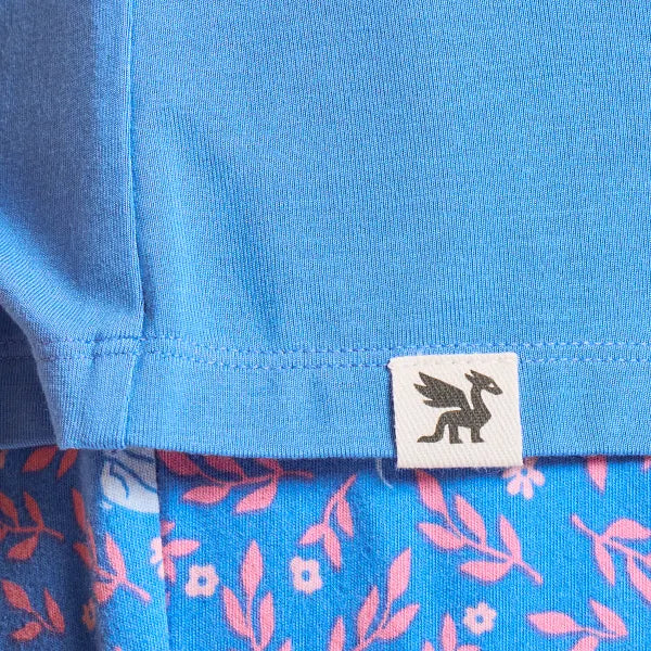 Life Is Good W Sleep Tee Nature Heals ATHLETIC  BLUE