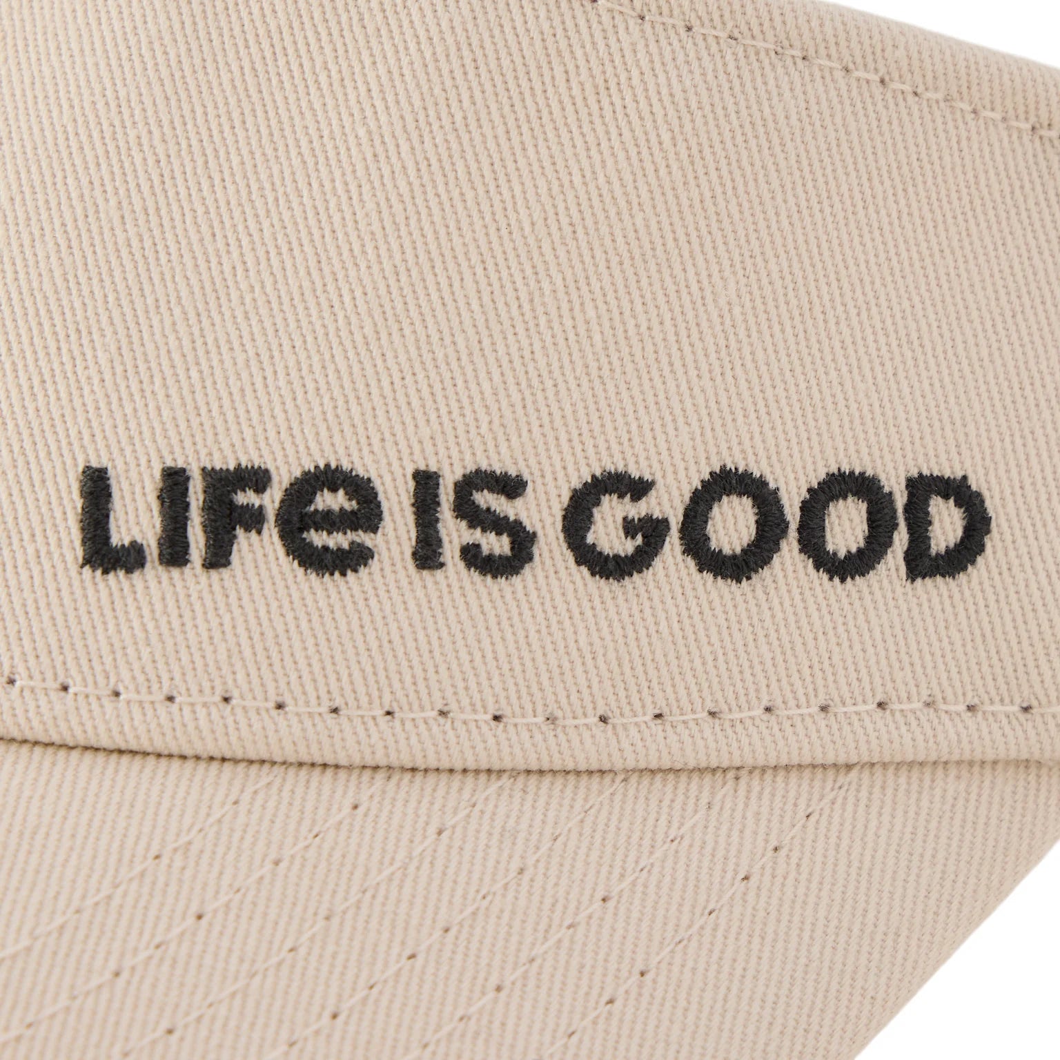 Life is Good Updated Visor BIRCH WHITE
