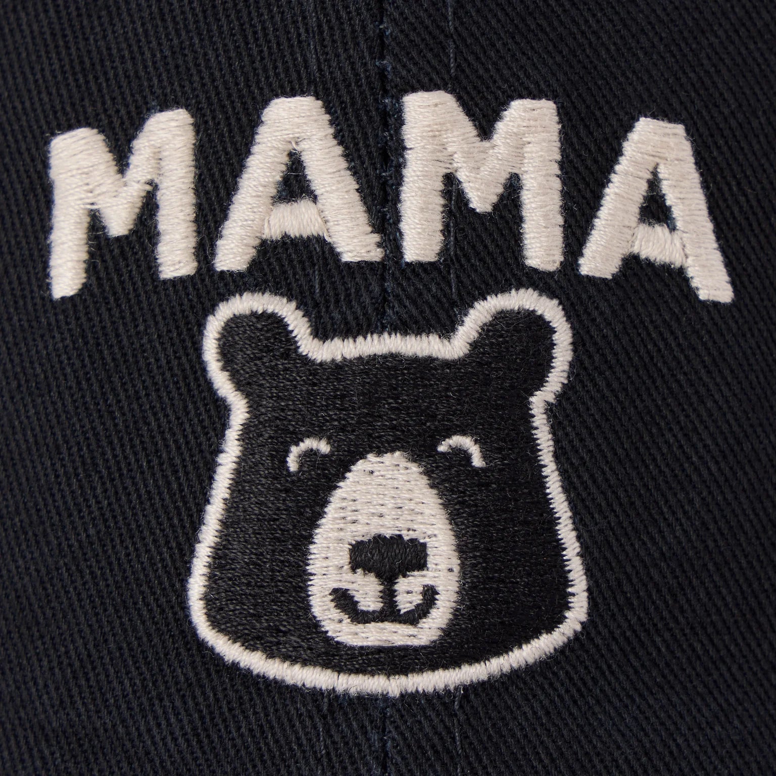Life is Good Chill Cap Mama Bear Head TRUE BLACK