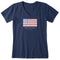 Life is Good W SS Crusher Lite Vee Home Sweet Home Flag DARKEST BLUE