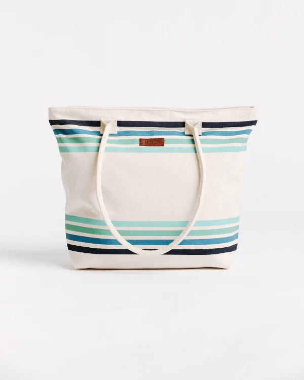 Sand Cloud Border Classic Stripe Beach Tote NATURAL