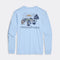 Vineyard Vines M LS Autumn Truck Tee JAKE BLUE