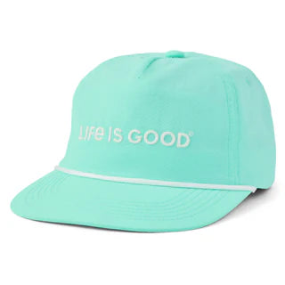 Life is Good Nylon Rope Hat AQUA BLUE