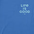 Life is Good M SS Crusher Patterned Turtle Tee ATHLETIC BLUE