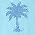 Life is Good M SS Crusher Patterned Palm Tee AQUA BLUE