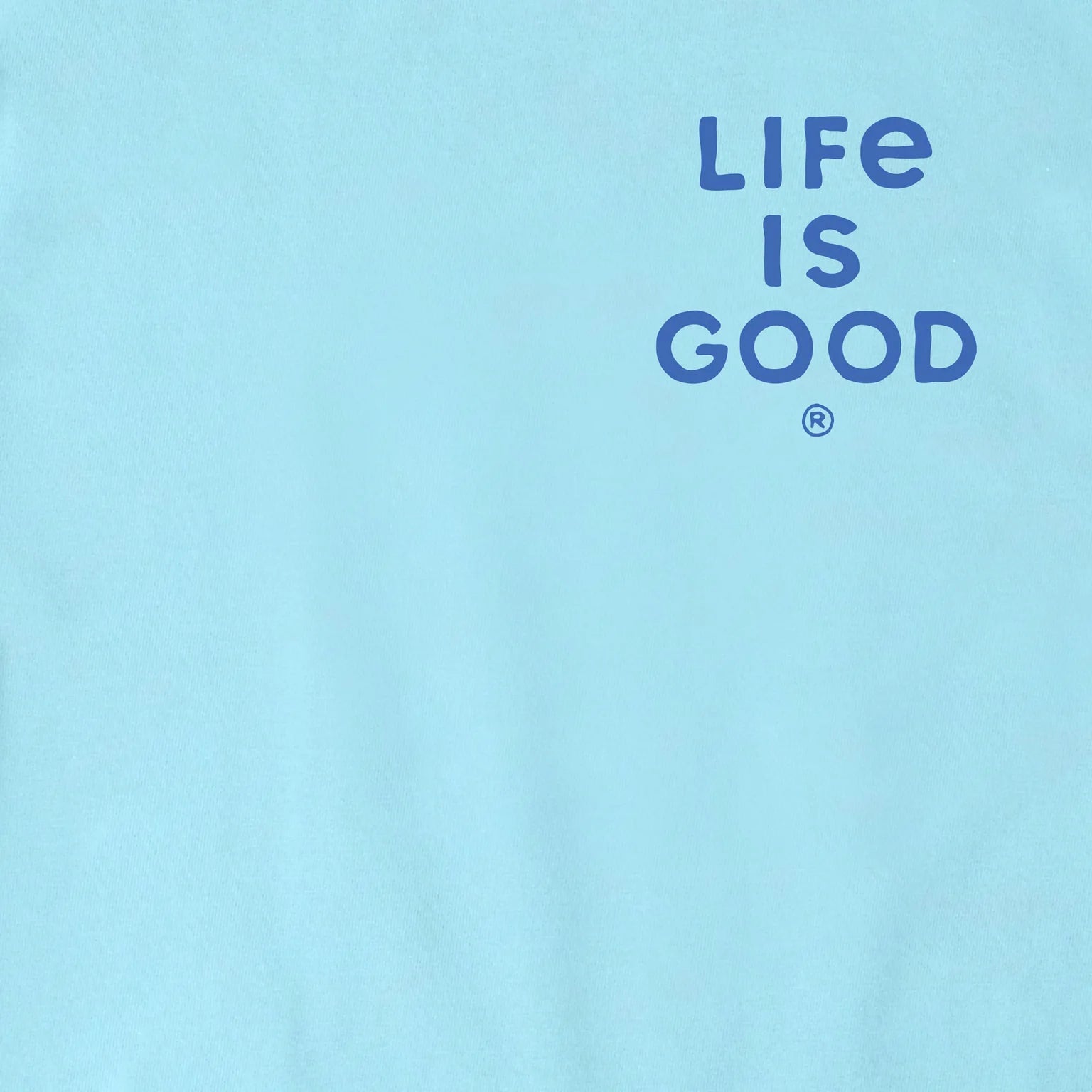 Life is Good M SS Crusher Patterned Palm Tee AQUA BLUE