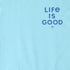 Life is Good M SS Crusher Patterned Palm Tee AQUA BLUE