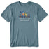Life Is Good M SS Crusher Lollygaggin Jake & Rocket Dock Tee SLATE