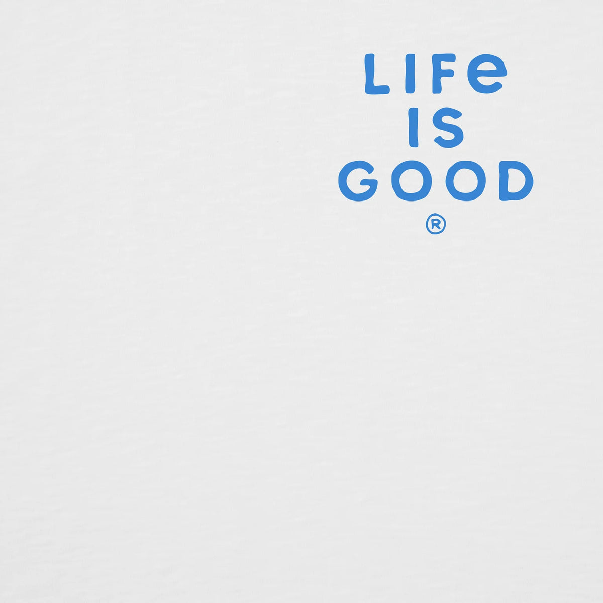 Life Is Good M SS Slub Slim Fit Sail into the Sun Tee CLOUD WHITE