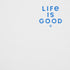 Life Is Good M SS Slub Slim Fit Sail into the Sun Tee CLOUD WHITE