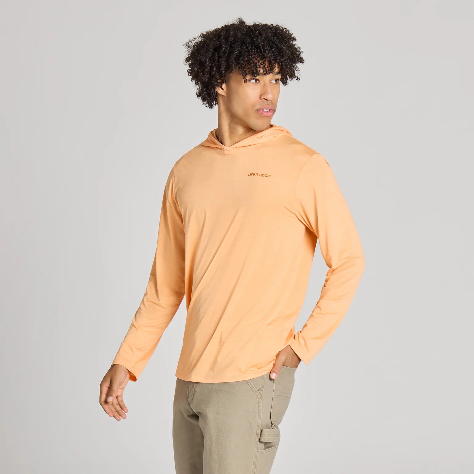 Life is Good M LS Sun Crusher CANYON ORANGE