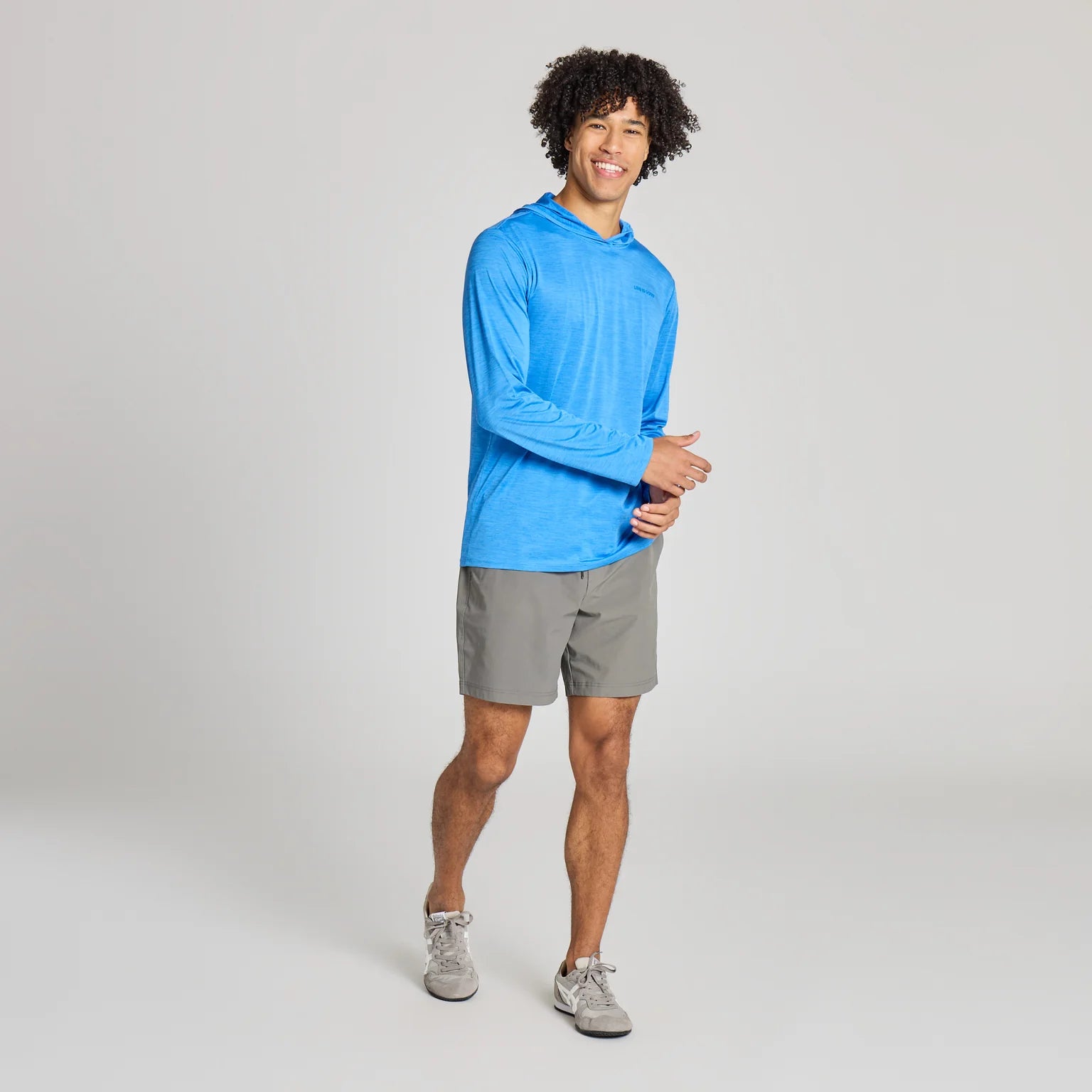 Life is Good M  LS Sun Crusher Hoodie ATHLETIC BLUE