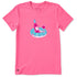 Life is Good W Crusher SS Float & Sip Tee WATERMELON PINK