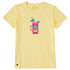 Life Is Good W SS Crusher Tiki Sippin Tee SANDY YELLOW