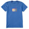 Life is Good W SS Crusher Sardine Tin Tee ATHLETIC BLUE