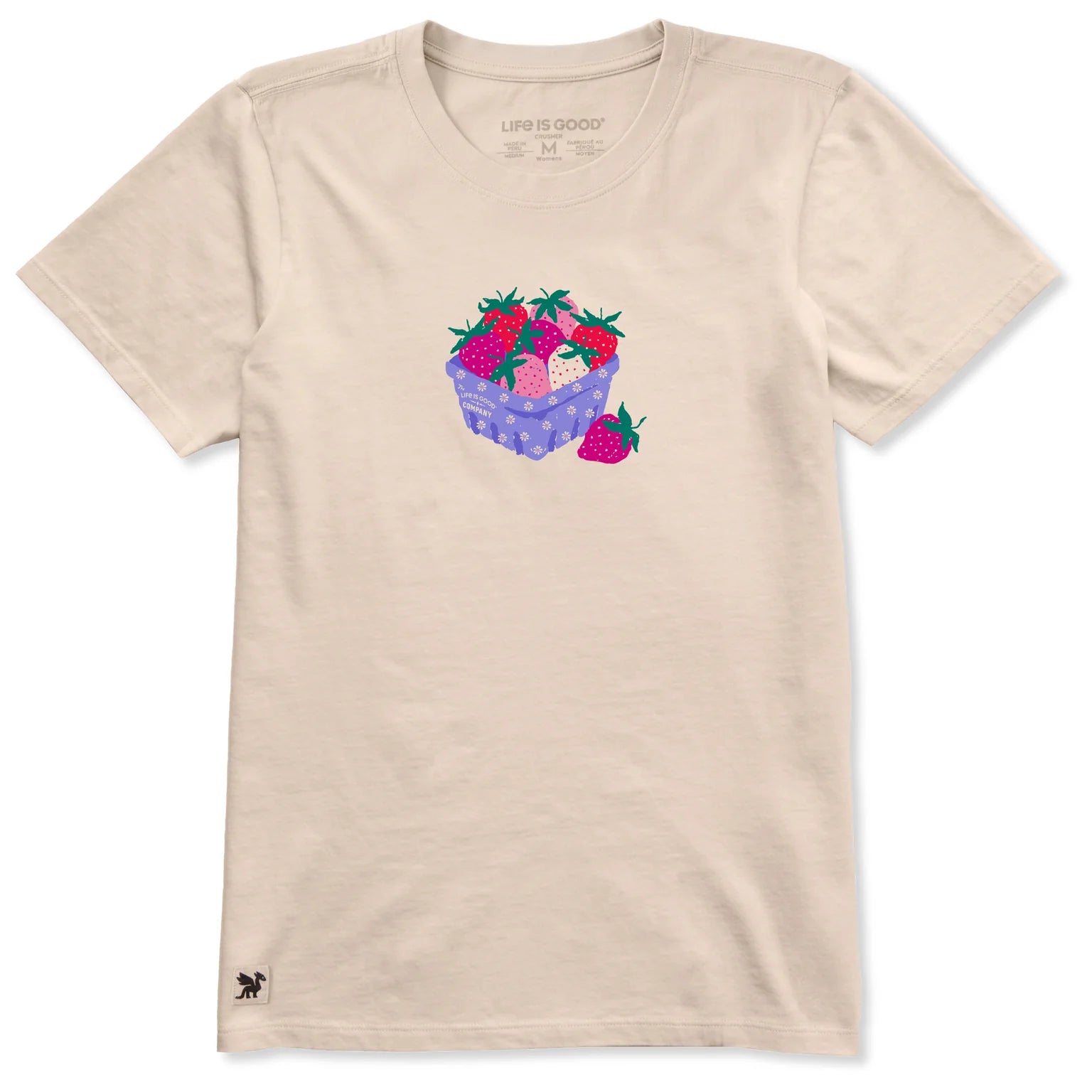 Life Is Good W SS Crusher Berry Good Tee BIRCH WHITE