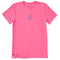 Life Is Good W SS Crusher LIG Hand Done Tee WATERMELON PINK