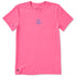 Life Is Good W SS Crusher LIG Hand Done Tee WATERMELON PINK